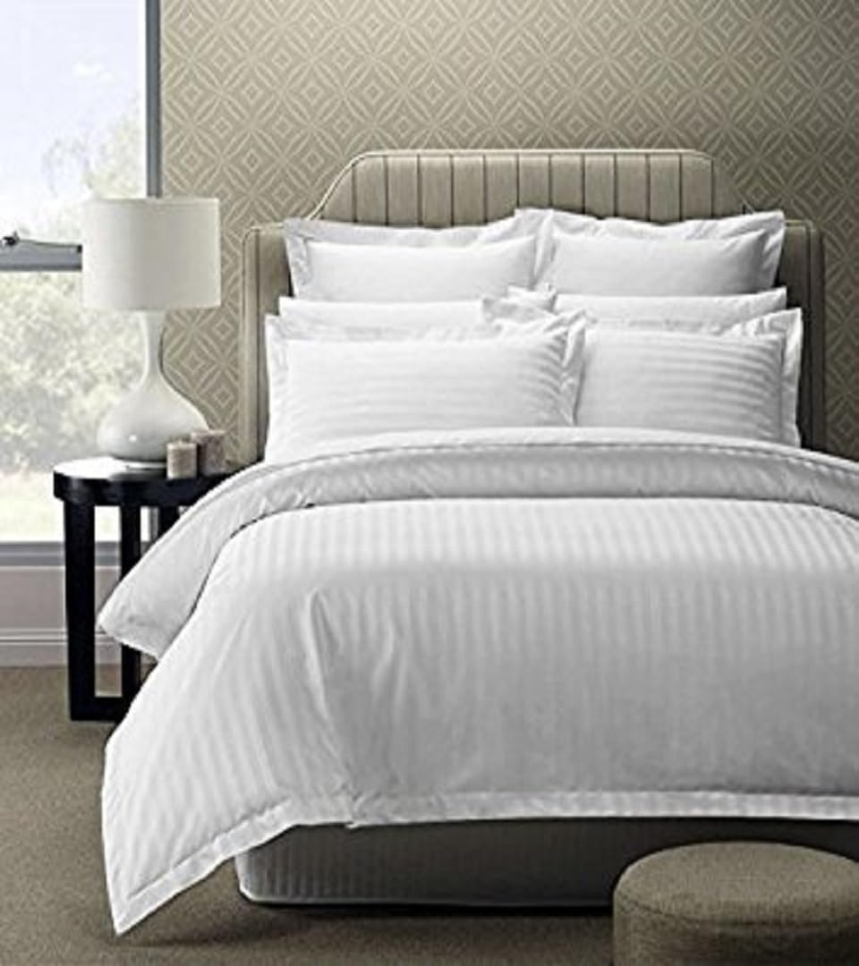 White Striped Bedsheet